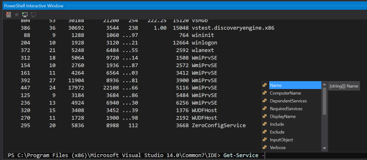 powershell visual studio dark theme